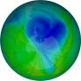Antarctic ozone map for 2022-11-30